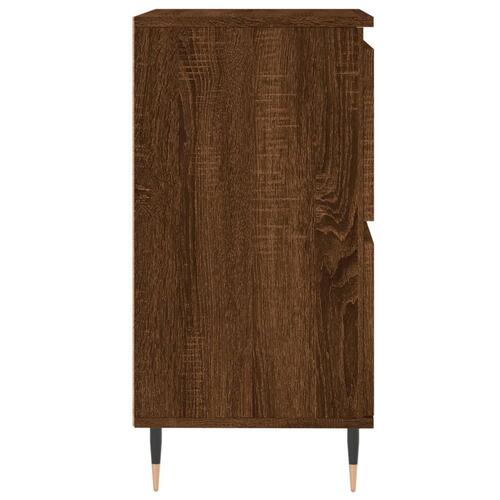 Skænk 60x35x70 cm konstrueret træ brun egetræsfarve