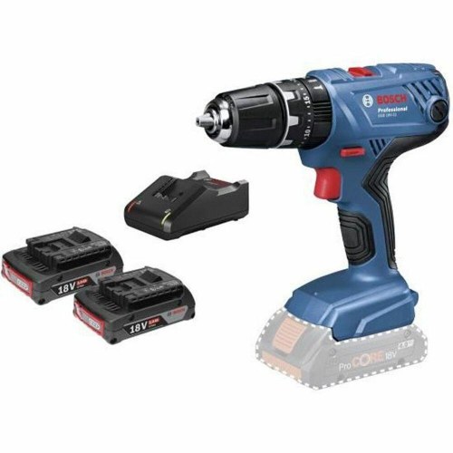 BOSCH GSB 18V-21 Professional - trådløs slagboremaskine med 2 x 2,0 Ah og lader