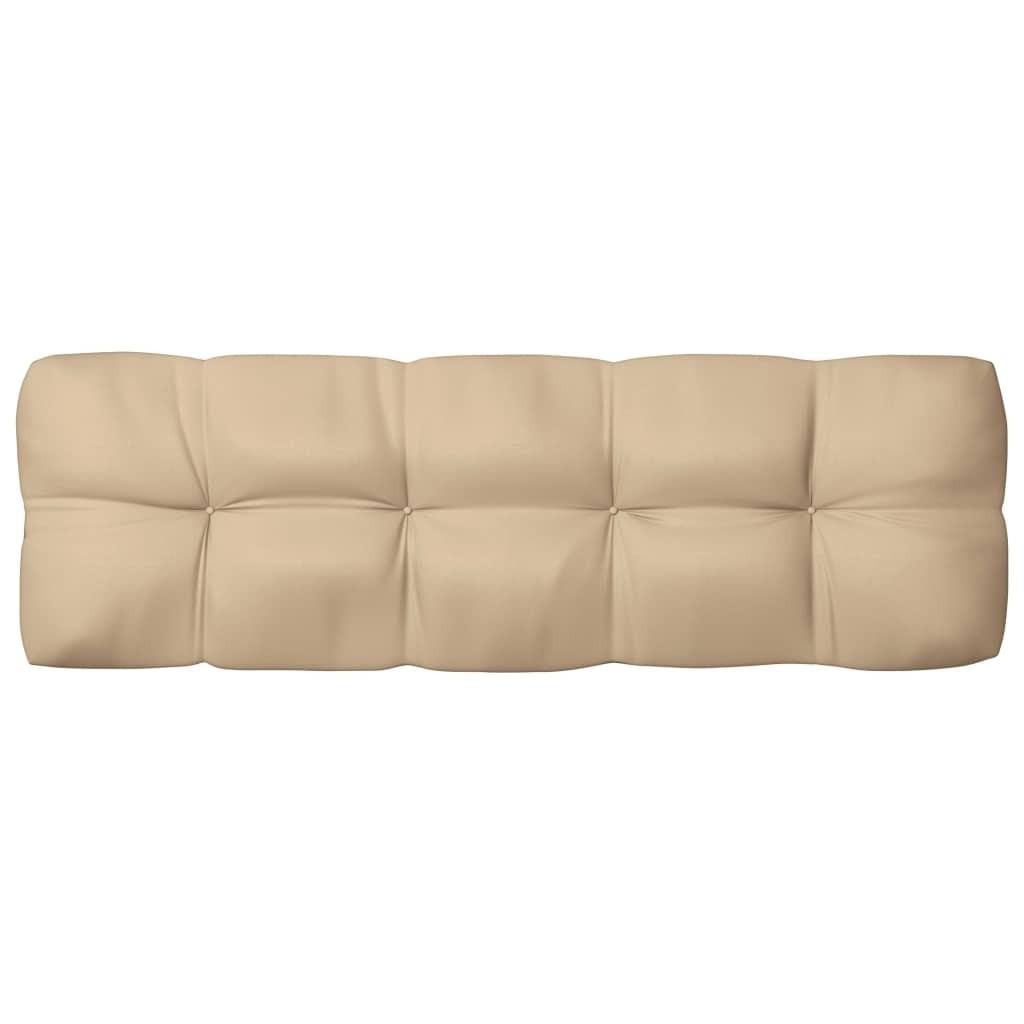 Hynde til pallesofa 120x40x10 cm beige