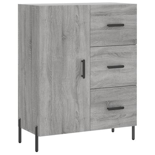 Højskab 69,5x34x180 cm konstrueret træ grå sonoma-eg