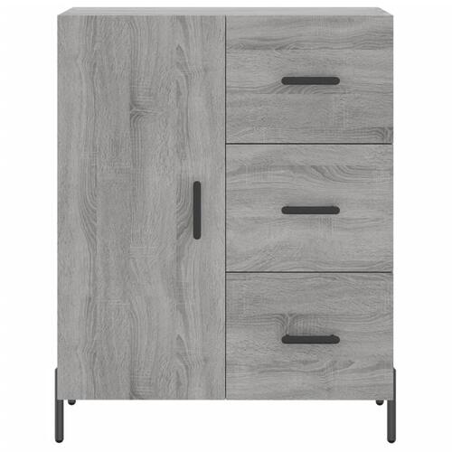 Højskab 69,5x34x180 cm konstrueret træ grå sonoma-eg