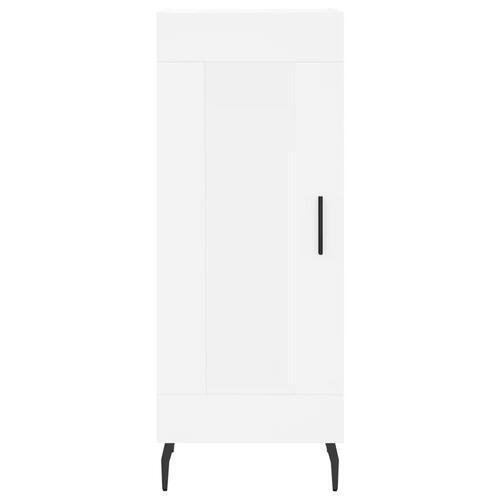 Skab 34,5x34x180 cm konstrueret træ hvid
