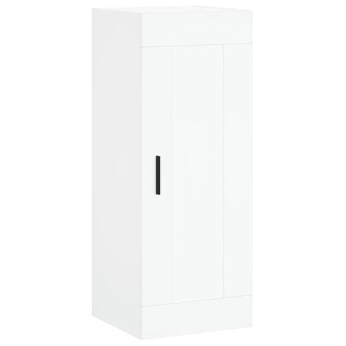 Skab 34,5x34x180 cm konstrueret træ hvid