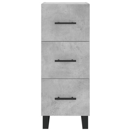 Skab 34,5x34x180 cm konstrueret træ betongrå