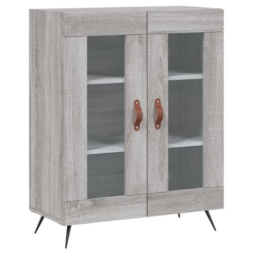 Højskab 69,5x34x180 cm konstrueret træ grå sonoma-eg