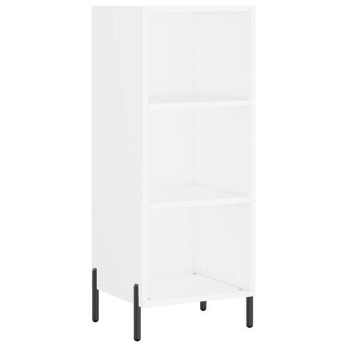 Skab 34,5x34x180 cm konstrueret træ hvid