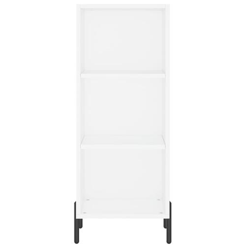 Skab 34,5x34x180 cm konstrueret træ hvid
