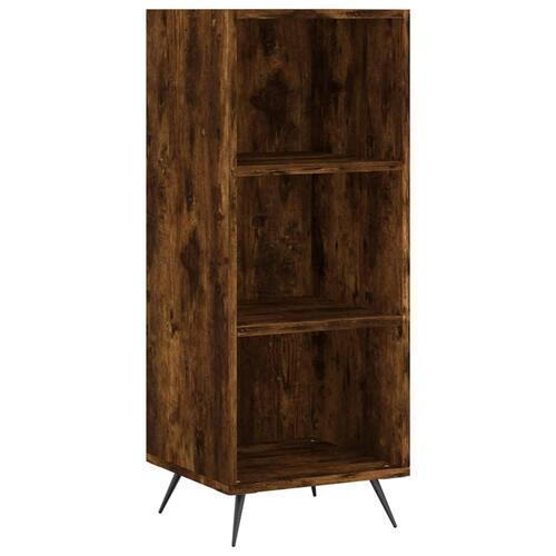 Skab 34,5x34x180 cm konstrueret træ røget egetræ