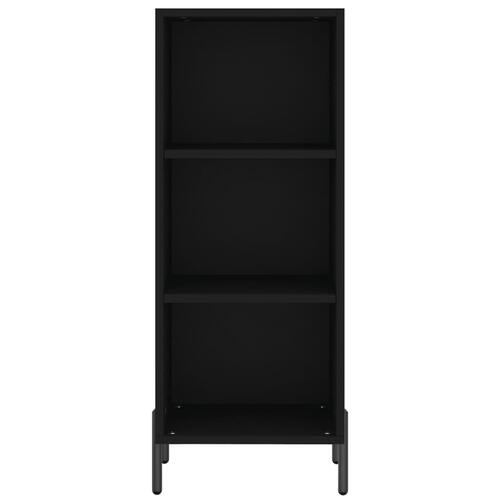 Skab 34,5x34x180 cm konstrueret træ sort