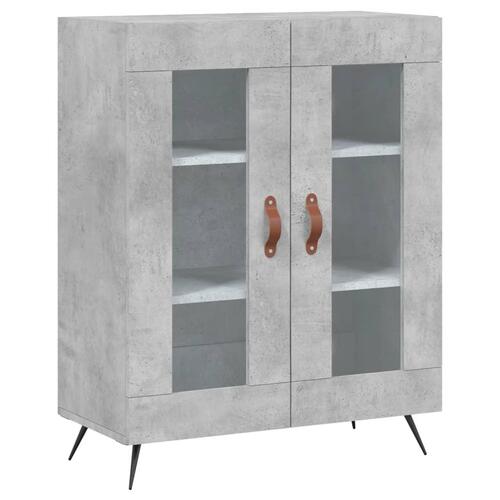 Højskab 69,5x34x180 cm konstrueret træ betongrå