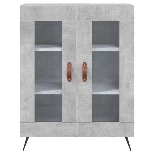 Højskab 69,5x34x180 cm konstrueret træ betongrå