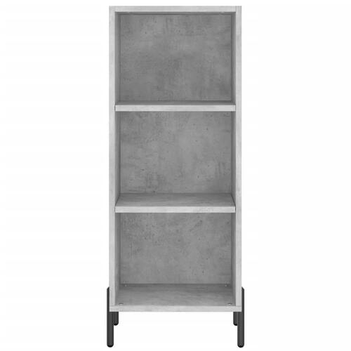 Skab 34,5x34x180 cm konstrueret træ betongrå