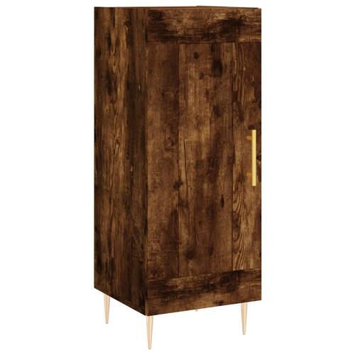 Skab 34,5x34x180 cm konstrueret træ røget egetræ