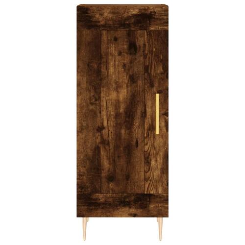 Skab 34,5x34x180 cm konstrueret træ røget egetræ