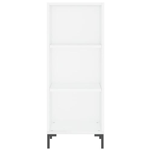 Skab 34,5x34x180 cm konstrueret træ hvid