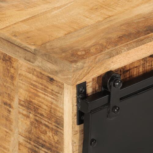 Skænk 80x30x55 cm massivt ru mangotræ