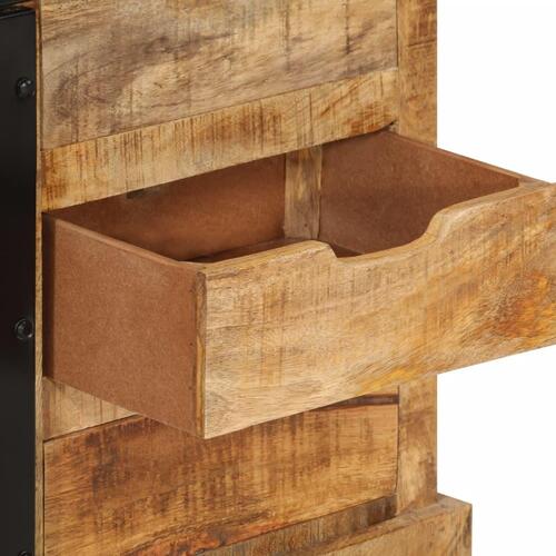 Skænk 80x30x55 cm massivt ru mangotræ