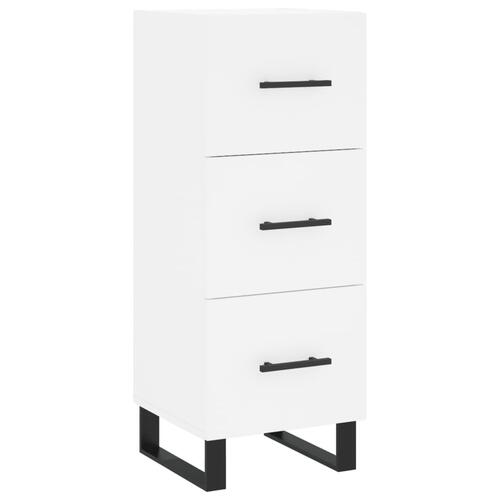 Skab 34,5x34x180 cm konstrueret træ hvid