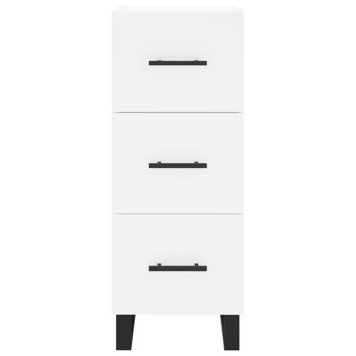 Skab 34,5x34x180 cm konstrueret træ hvid