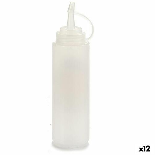 Glas til dressing Gennemsigtig Plastik 200 ml (12 enheder)