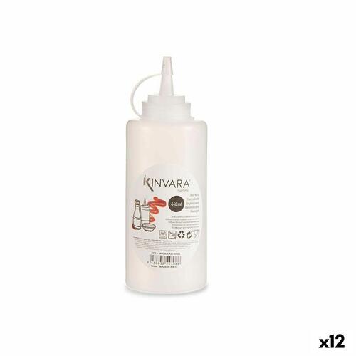 Glas til dressing Gennemsigtig Plastik 400 ml (12 enheder)