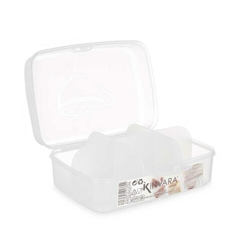 Kasse med rum Gennemsigtig Plastik 21,5 x 8 x 14,6 cm (12 enheder)