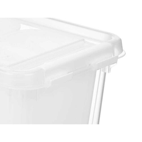 Køleskabsordner Hvid Gennemsigtig Plastik 37,5 x 9 x 14,3 cm (12 enheder)