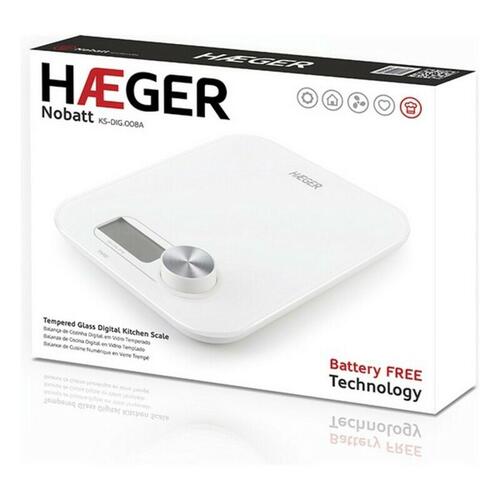 køkkenvægt Haeger KS-DIG.008A 5 kg Hvid