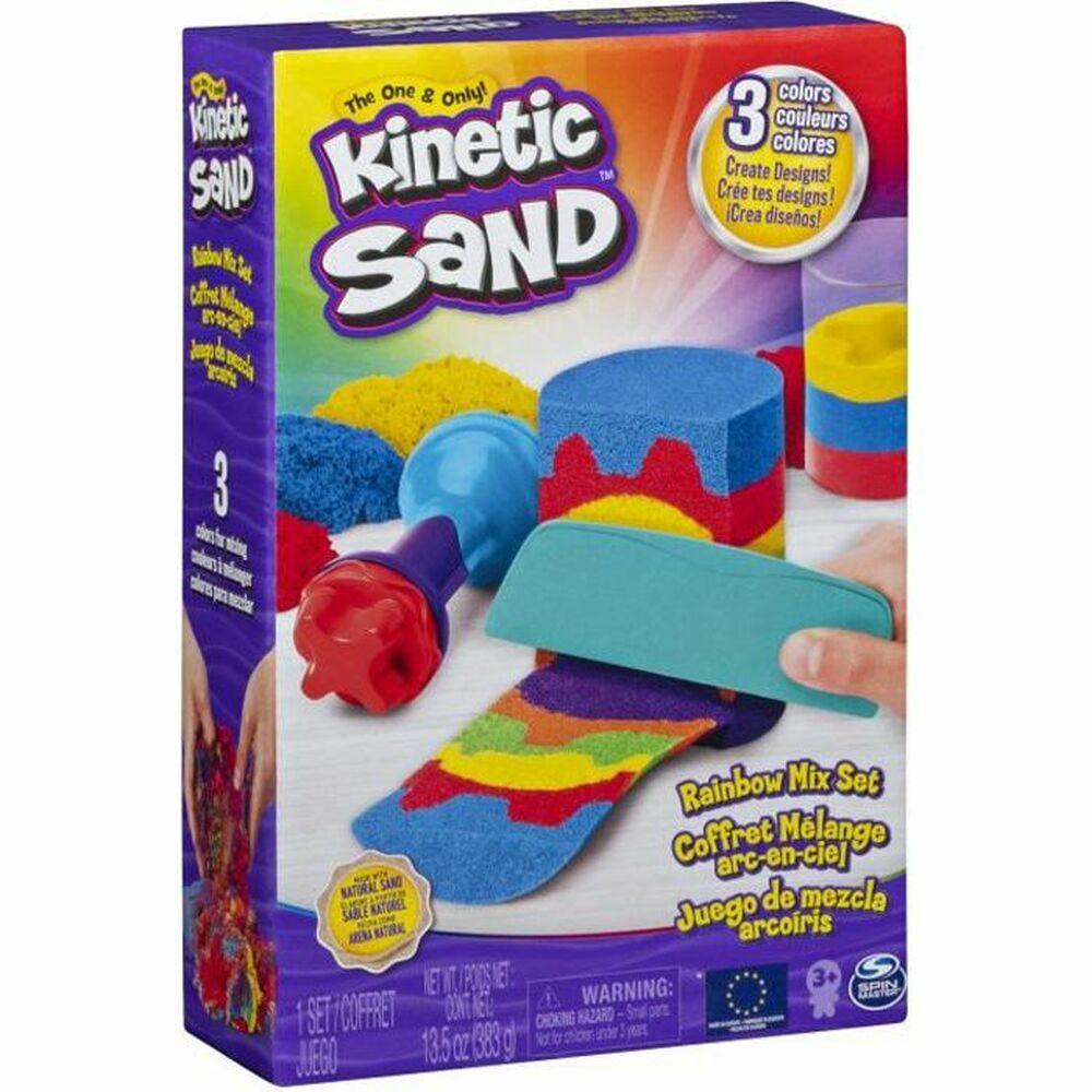 Magisk sand Kinetic Sand Regnbue - Rainbow Mix Set