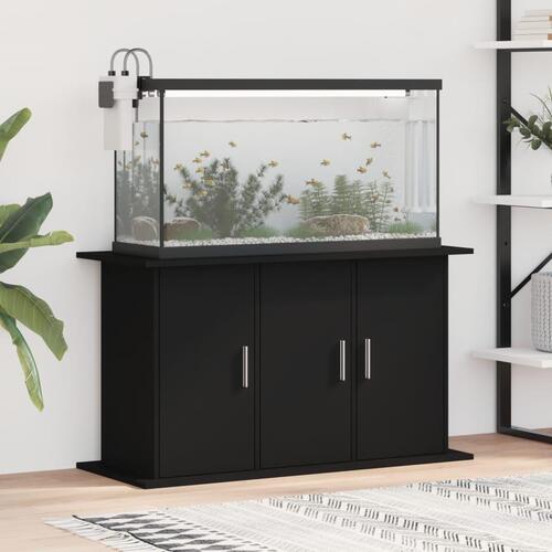 Akvariebord 101x41x58 cm konstrueret træ sort