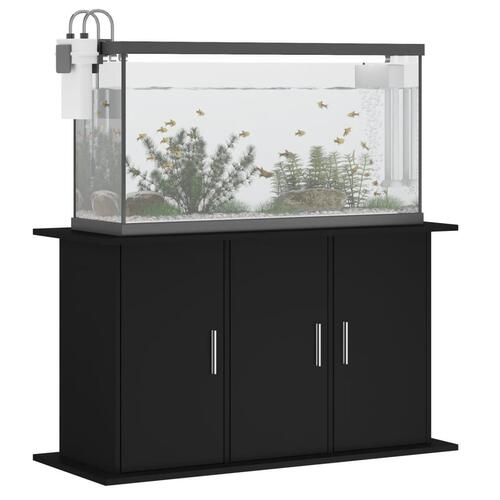 Akvariebord 101x41x58 cm konstrueret træ sort