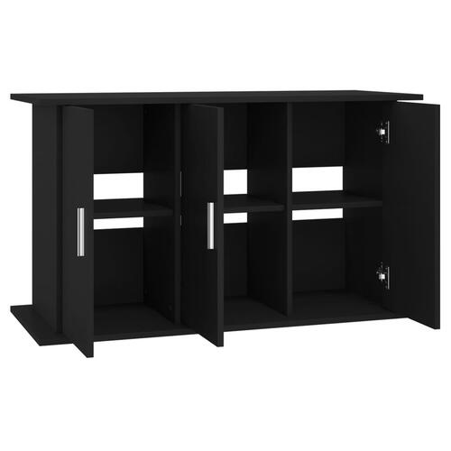 Akvariebord 101x41x58 cm konstrueret træ sort