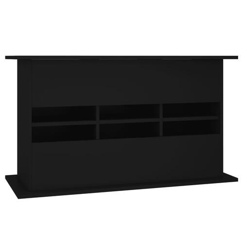 Akvariebord 101x41x58 cm konstrueret træ sort