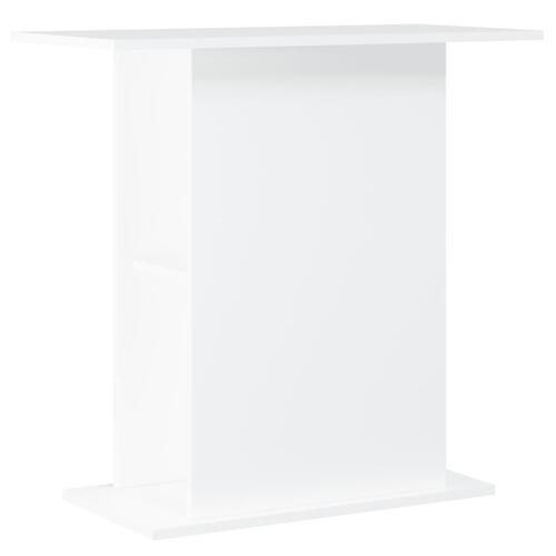 Akvariebord 75x36x72,5 cm konstrueret træ hvid