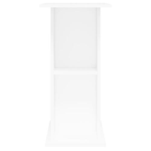 Akvariebord 75x36x72,5 cm konstrueret træ hvid