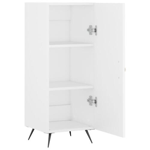 Skænk 34,5x34x90 cm konstrueret træ hvid