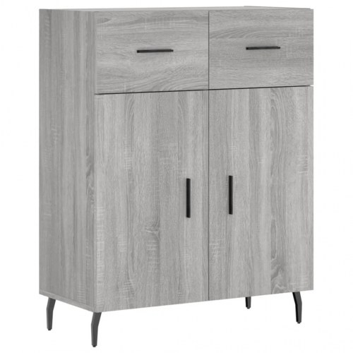 Højskab 69,5x34x180 cm konstrueret træ grå sonoma-eg