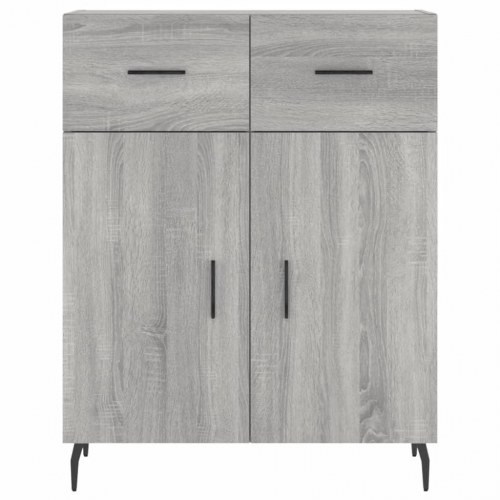Højskab 69,5x34x180 cm konstrueret træ grå sonoma-eg