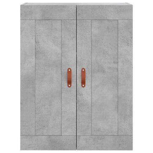Højskab 69,5x34x180 cm konstrueret træ betongrå