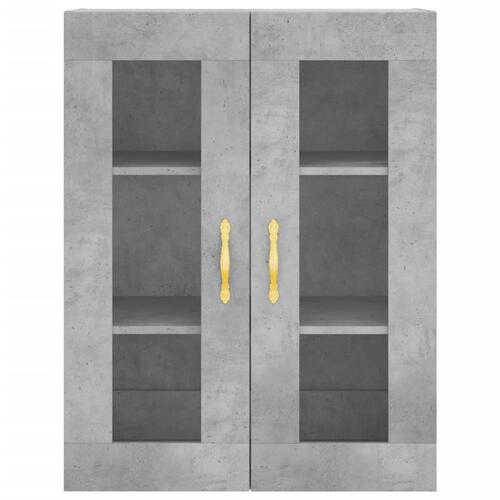 Højskab 69,5x34x180 cm konstrueret træ betongrå