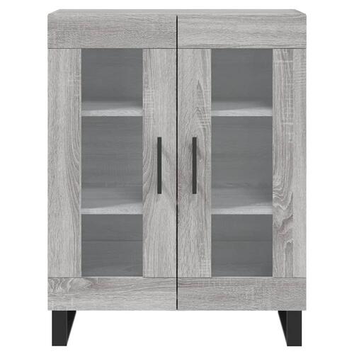 Højskab 69,5x34x180 cm konstrueret træ grå sonoma-eg