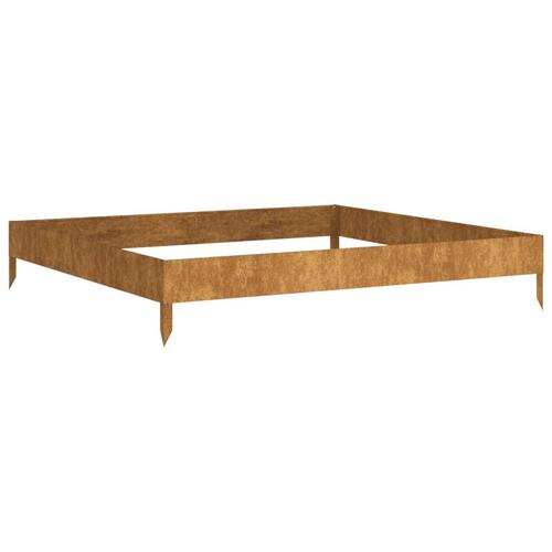 Højbed 100x100x18,5 cm cortenstål