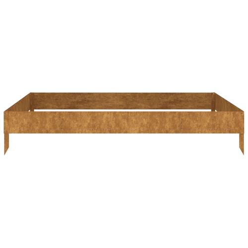 Højbed 100x100x18,5 cm cortenstål