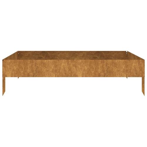 Højbed 100x100x26 cm cortenstål