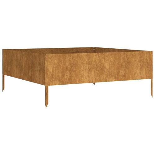 Højbed 100x100x41 cm cortenstål