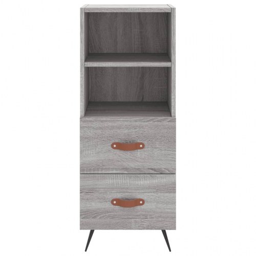 Højskab 34,5×34×180 cm i konstrueret træ - grå sonoma-eg