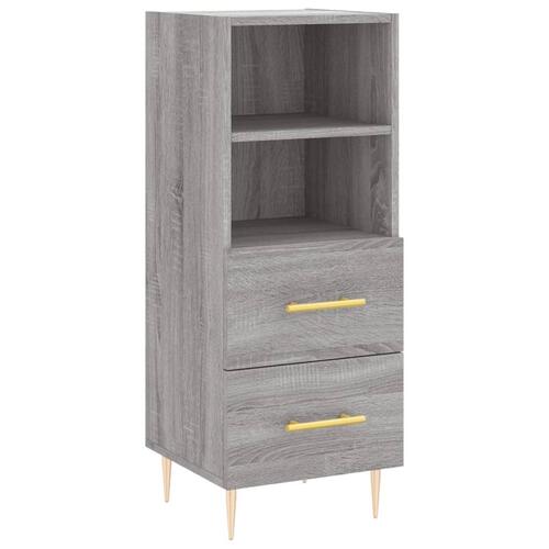 Højskab 34,5x34x180 cm konstrueret træ grå sonoma-eg