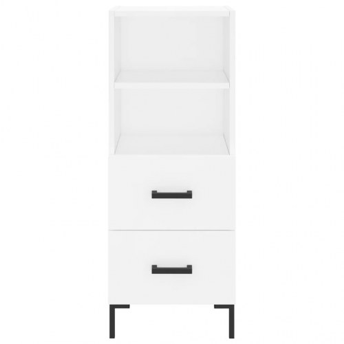 Skab 34,5x34x180 cm konstrueret træ hvid