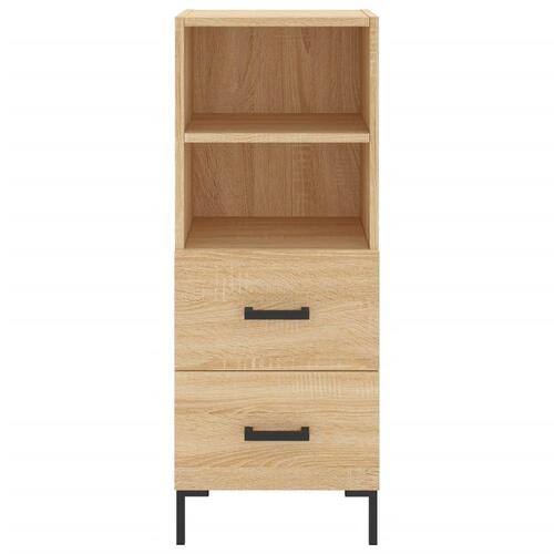 Skab 34,5x34x180 cm konstrueret træ sonoma-eg