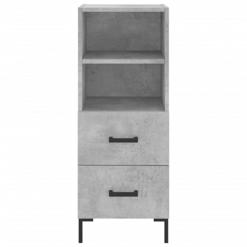 Skab 34,5x34x180 cm konstrueret træ betongrå